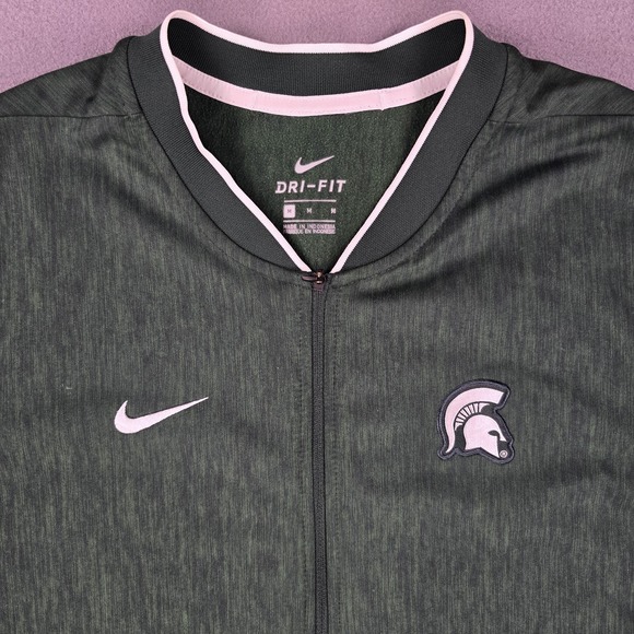 Michigan State Spartans‎ Shirt Mens Medium NCAA Basketball Nike Dri Fit Pullover - Picture 3 of 9